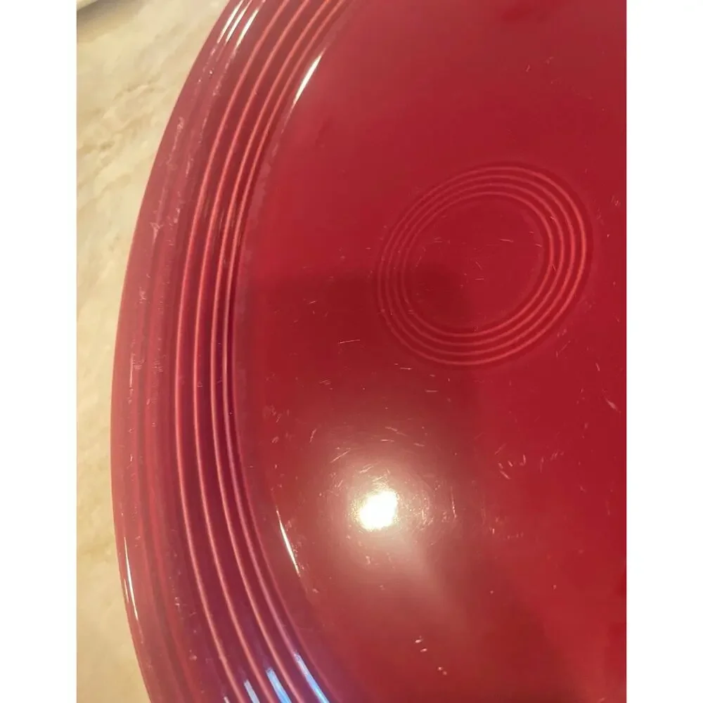 Fiesta ware oval platter claret